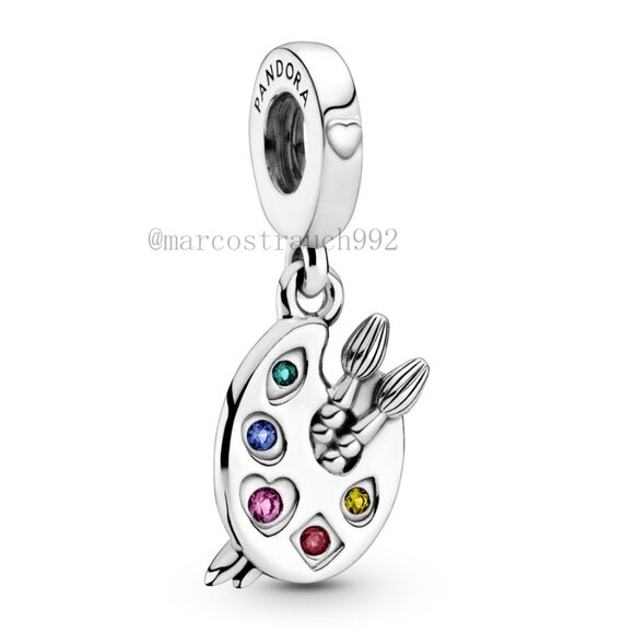 Pandora PARTIST'S PALETTE DANGLE CHARM - Picture 1 of 4